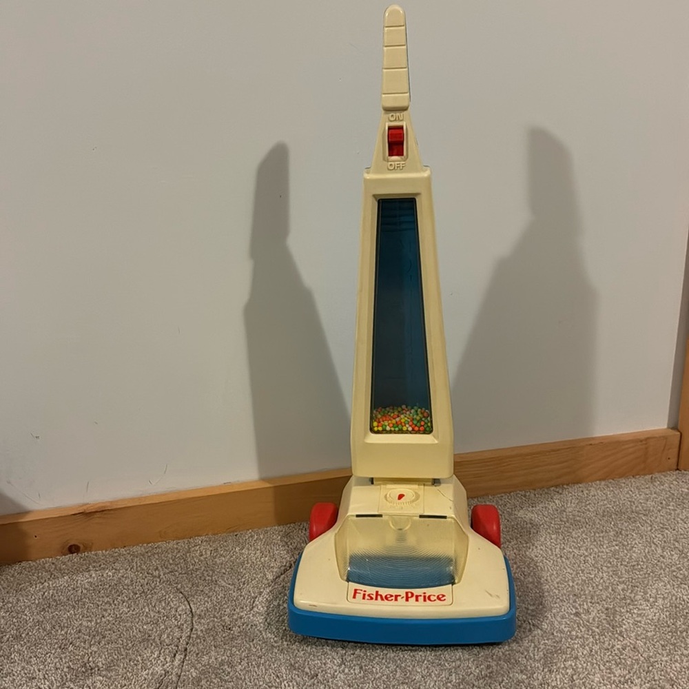 Fisher Price Vintage Toy Vacuum 1986